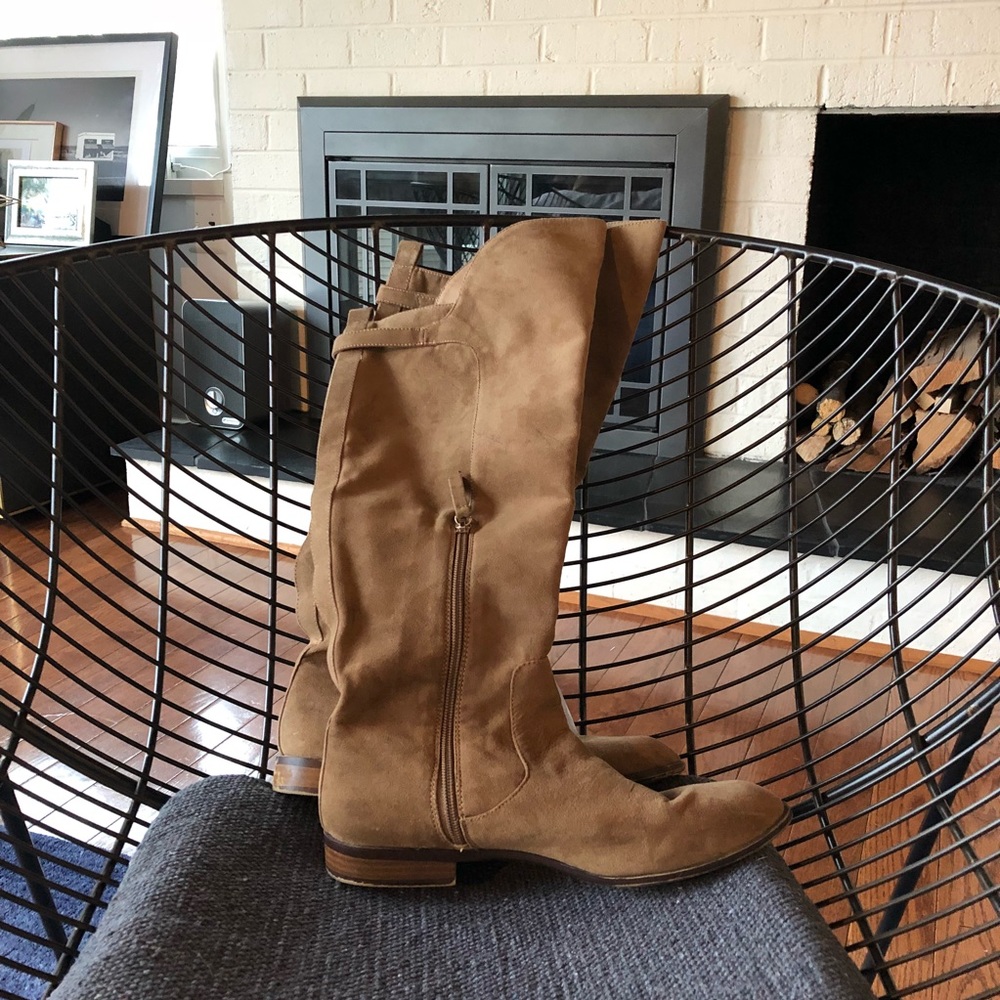 Over the knee suede riding boots Zara/fits 7.5-9